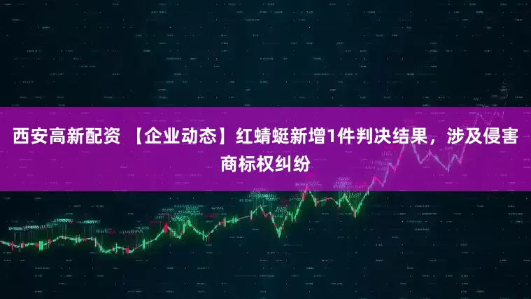 西安高新配资 【企业动态】红蜻蜓新增1件判决结果，涉及侵害商标权纠纷